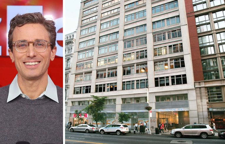 Buzzfeed CEO Jonah Peretti and 50 West 23rd Street.