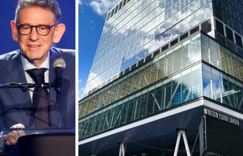 Sir Lucian Grainge, chairman and CEO of Universal Music Group, and PENN2 at 2 Penn Plaza.