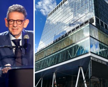 Sir Lucian Grainge, chairman and CEO of Universal Music Group, and PENN2 at 2 Penn Plaza.
