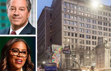 Marc Holliday of SL Green, Thasunda Brown Duckett of TIAA, and 1328 Broadway.