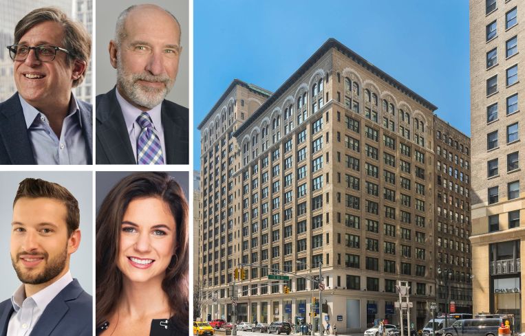 Colliers' Michael Cohen, Andrew Roos, Mac Roos and Jessica Verdi, and 470 Park Avenue South.