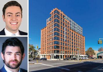 JLL's Michael Shmuely and John Flynn, and 237 11th Street, Brooklyn.