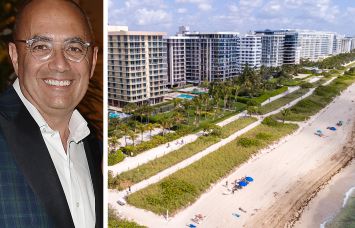 Fort Partners CEO Nadim Ashi and the Surfside neighborhood in Miami.