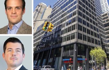 CBRE's Neil King and David Stockel, and 90 Park Avenue.