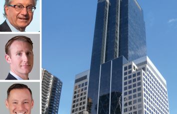 Cushman & Wakefield's Richard Bernstein, Adam Ardise, and Stephen Bellwood, and 1745 Broadway.
