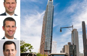 JLL's Rob Hinckley, Jeffrey Julien, and Andrew Scandalios, and The Hub at 333 Schermerhorn Street, Brooklyn.