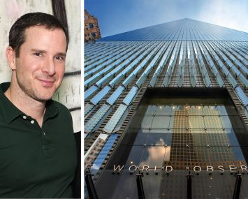 Masterworks CEO Scott Lynn and One World Trade Center.