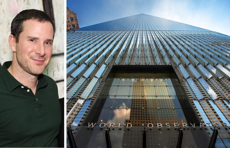 Masterworks CEO Scott Lynn and One World Trade Center.