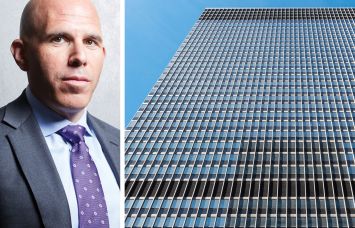 RXR CEO Scott Rechler and 1285 Avenue of the Americas.