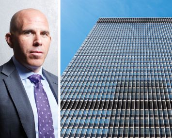RXR CEO Scott Rechler and 1285 Avenue of the Americas.