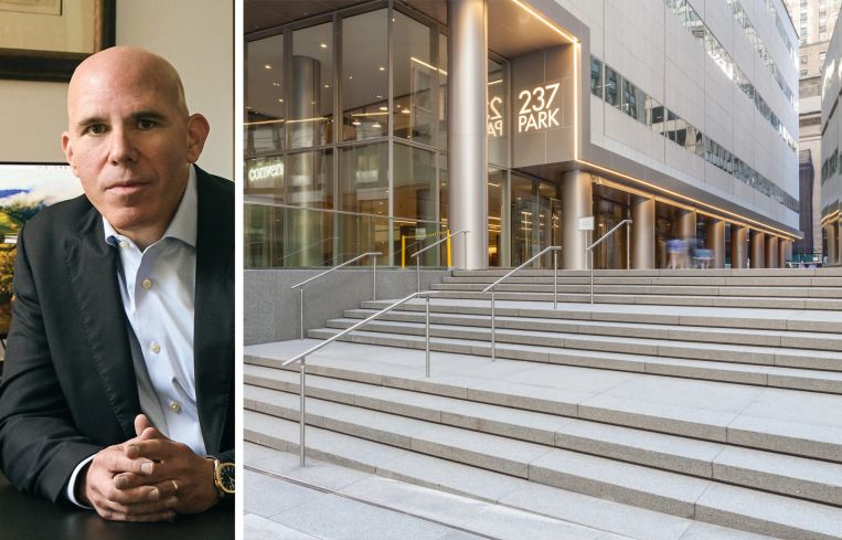 RXR CEO Scott Rechler and 237 Park Avenue.