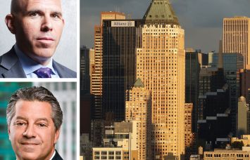 RXR CEO Scott Rechler, SL Green CEO Marc Holliday, and One Worldwide Plaza.