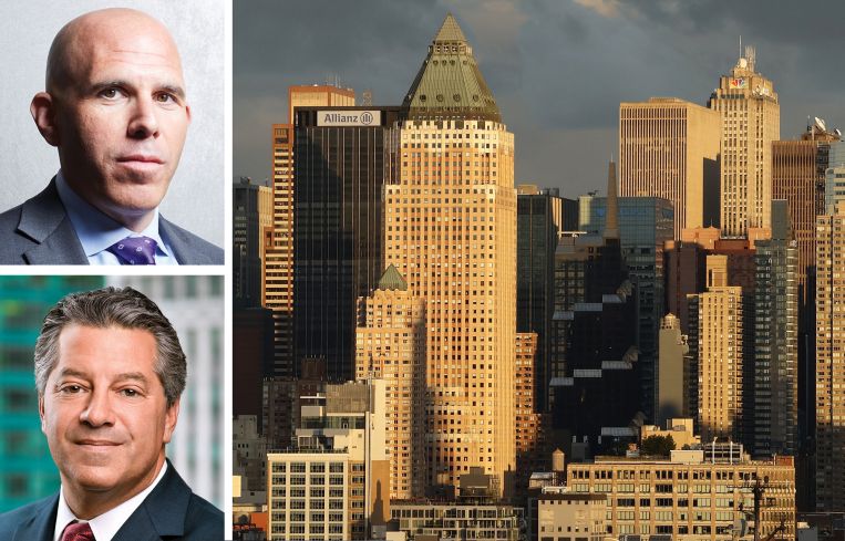 RXR CEO Scott Rechler, SL Green CEO Marc Holliday, and One Worldwide Plaza.