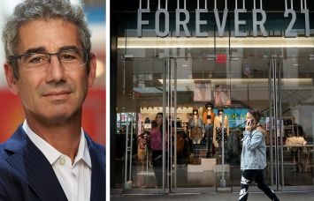 Spence Mehl, partner at RCS Real Estate Advisors, and a Forever 21 store.