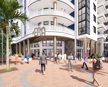 A rendering of the entrance to The Era in Fort Lauderdale, Fla.