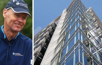 Ted Truscott, CEO of Lionstone Investments parent company Columbia Threadneedle Investments, and 100 M Street SE.