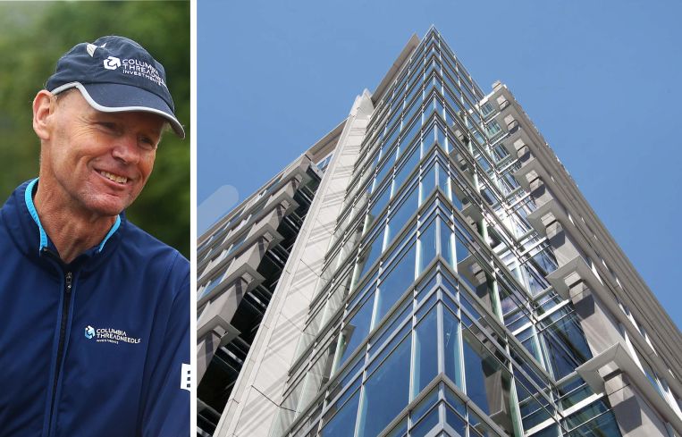 Ted Truscott, CEO of Lionstone Investments parent company Columbia Threadneedle Investments, and 100 M Street SE.