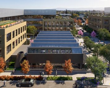 The Shop at Elco Yards in Redwood City, Calif., a lab complex, as seen from the air.