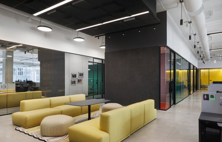 The new offices for the historic Studio Museum include a tech free space.