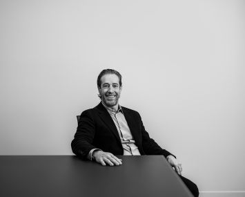 David Schwartz of Slate Property Group at their headquarters 440 Park Avenue South in New York.