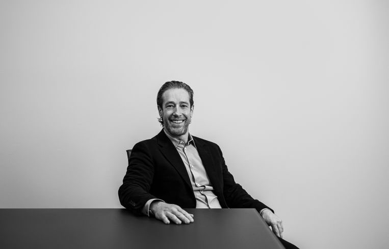 David Schwartz of Slate Property Group at their headquarters 440 Park Avenue South in New York.