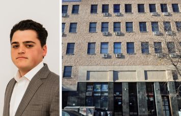 Alex Fuchs of Rosewood Realty Group and 667 Meeker Avenue, Brooklyn.