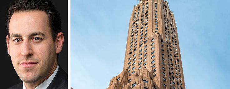 The Feil Organization's Andrew Wiener and 570 Lexington Avenue.