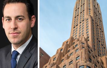 The Feil Organization's Andrew Wiener and 570 Lexington Avenue.