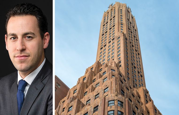 The Feil Organization's Andrew Wiener and 570 Lexington Avenue.