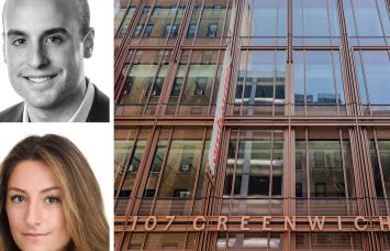 JLL's Andrew Coe and Margaux Kelleher, and 107 Greenwich Street.