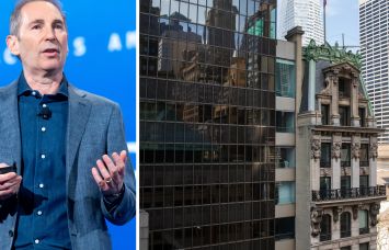 Amazon CEO Andy Jassy and 10 Bryant Park.