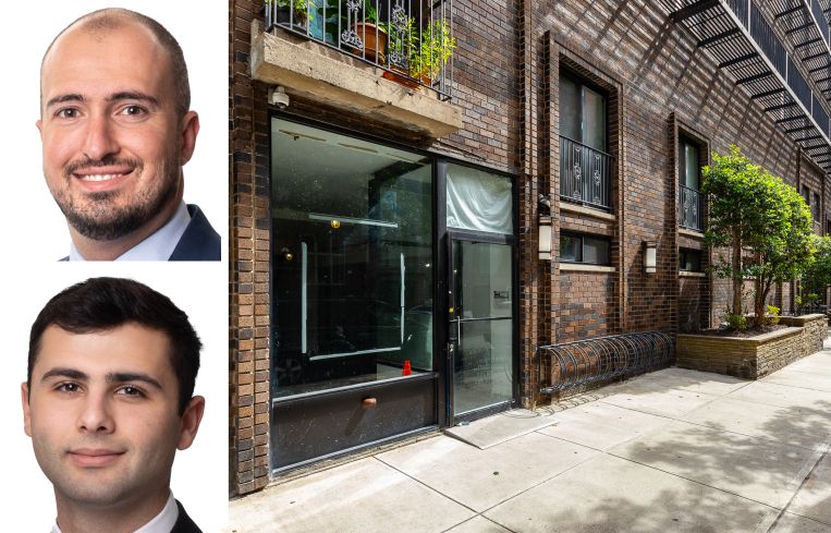 Meridian Capital's Ben Biberaj and Desi Avidane, and 321 East 22nd Street.