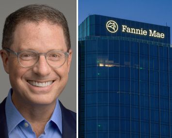 Meridian Capital Group CEO Brian Brooks and Fannie Mae's office in Reston, Va.