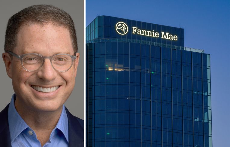 Meridian Capital Group CEO Brian Brooks and Fannie Mae's office in Reston, Va.