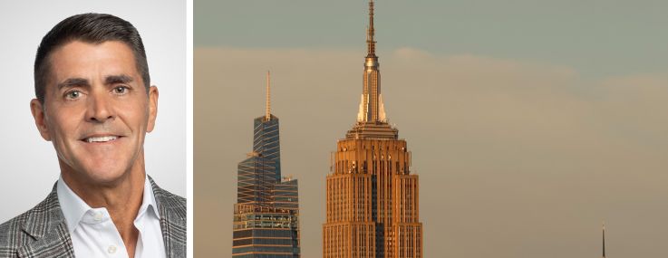 Carl Eschenbach, CEO of Workday, and the Empire State Building.