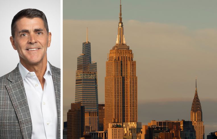 Carl Eschenbach, CEO of Workday, and the Empire State Building.