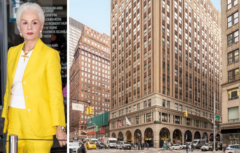 Fashion designer Carolina Herrera and 501 Seventh Avenue.