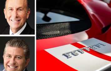 L&L Holdings' David Levinson and Robert Lapidus, and a Ferrari.