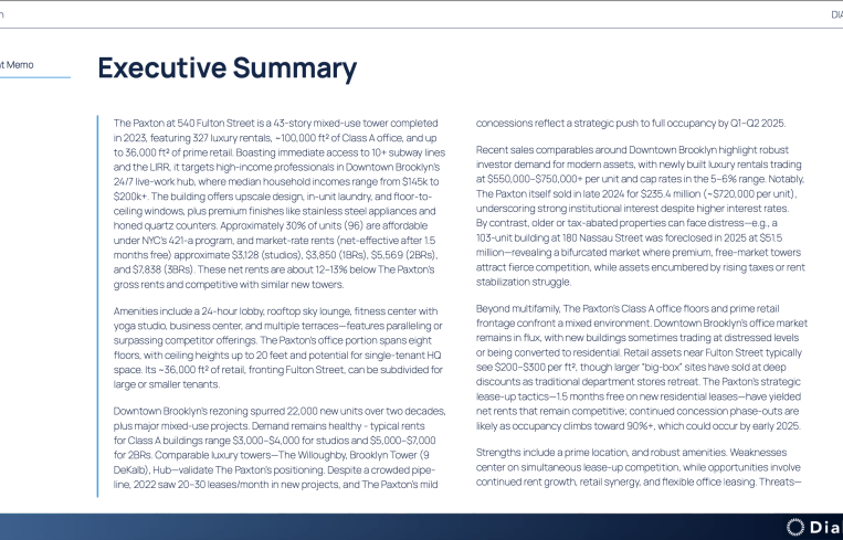 The new, comprehensive Diald AI investment memo is generated in a matter of hours from analysis of nearly two million sources of quantitative and qualitative data, ultimately scoring a potential investment on its probability of success.