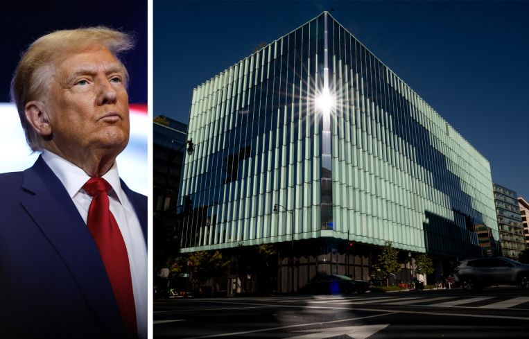 President Donald Trump and Midtown Center in Washington, D.C.