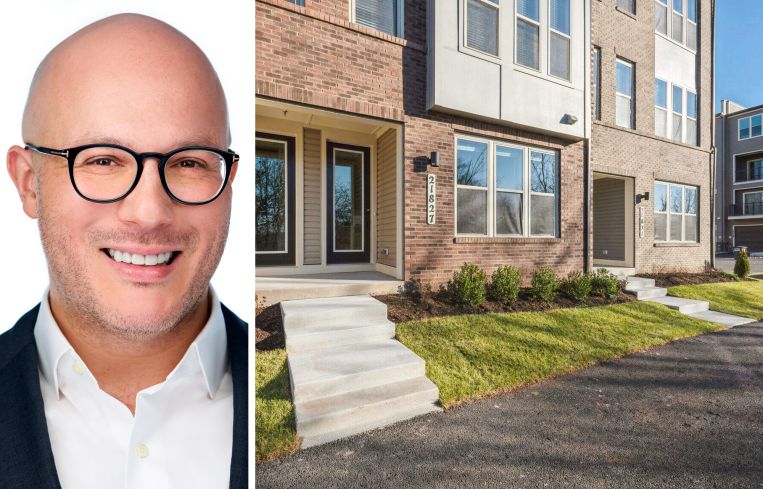 Eric Ramirez of Acore and CityHouse Ashburn Station townhome property in Ashburn, Va.
