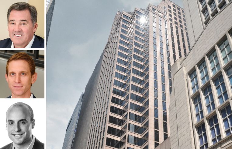 JLL's Frank Doyle, David Kleiner and Andrew Coe, and 31 West 52nd Street.