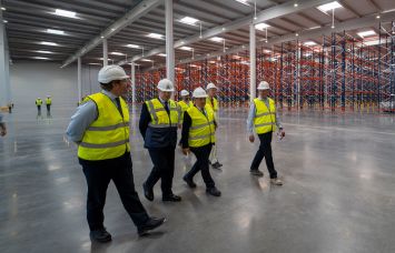 Tour of a new logistics center.