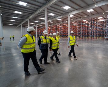 Tour of a new logistics center.