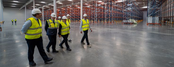 Tour of a new logistics center.