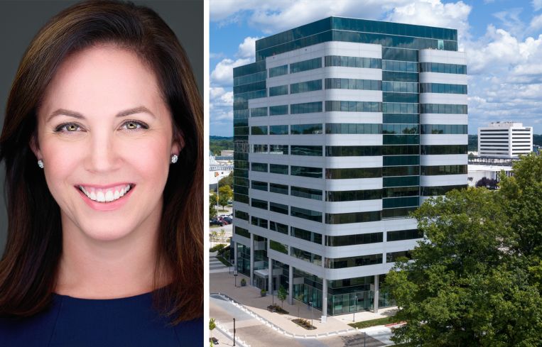 Howard Hughes Holdings' Kristi Smith and 10480 Little Patuxent Parkway, Columbia, Md.
