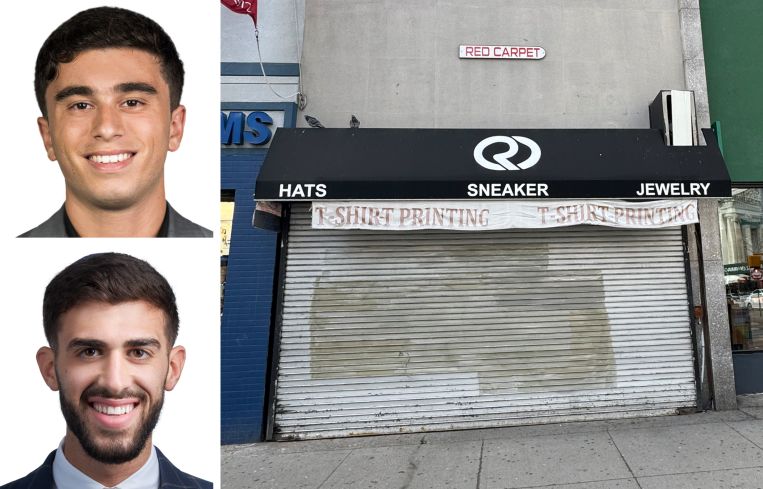 Leo Beda and Eddie Keda of Tri State Commercial Realty and 500 Fulton Street, Brooklyn.