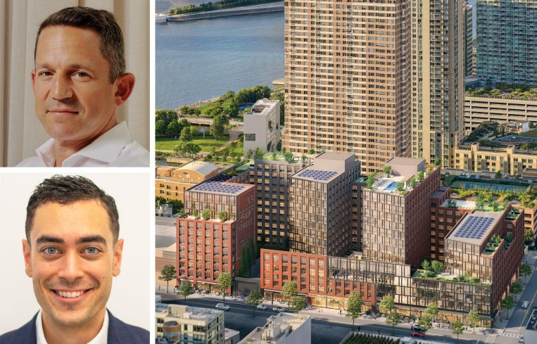Matt Schwartz of the Domain Companies, Adam Joly of Igloo, and The Jasper in Long Island City, Queens.