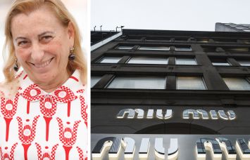 Miu Miu founder Miuccia Prada and the Miu Miu store at 11 East 57th Street.