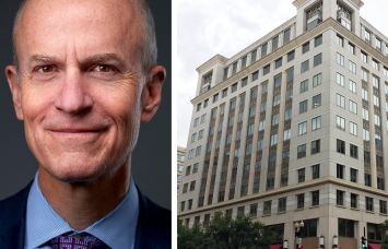 Owen Thomas, CEO of BXP, and 725 12th Street NW, Washington, D.C.